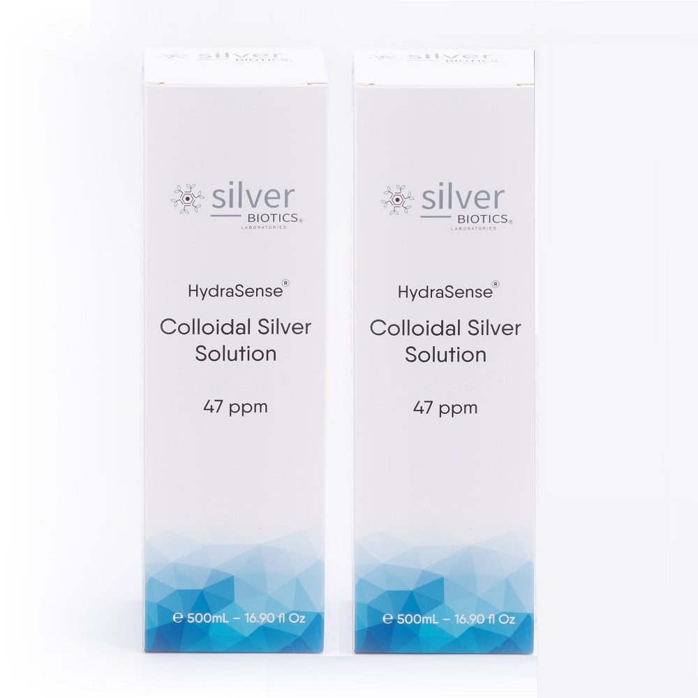 silverBIOTICS 47ppm 500ml 2li Set Kolloidal Gümüş Suyu