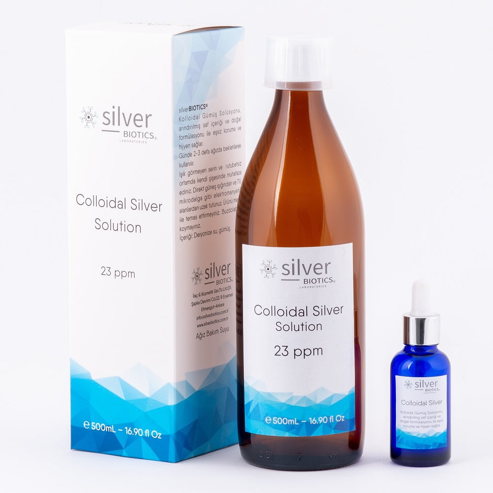 silverBIOTICS 23ppm 500ml HydraSense Kolloidal Gümüş Suyu